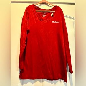 NWT women’s Alabama long sleeved tshirt. Size XL